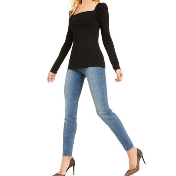 I.n.c. Puff-Sleeve Top - Picture 2 of 4